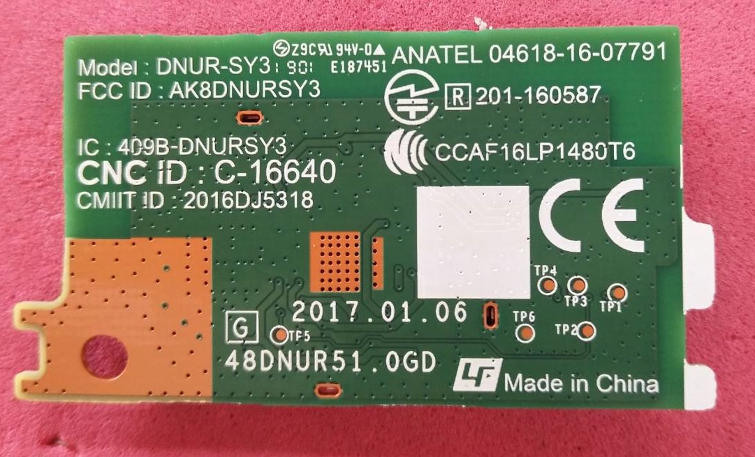 ตัวรับสัญญาน WIFI ทีวีโซนี่ SONY ของแท้ถอดจากเครื่อง KDL-43W660G