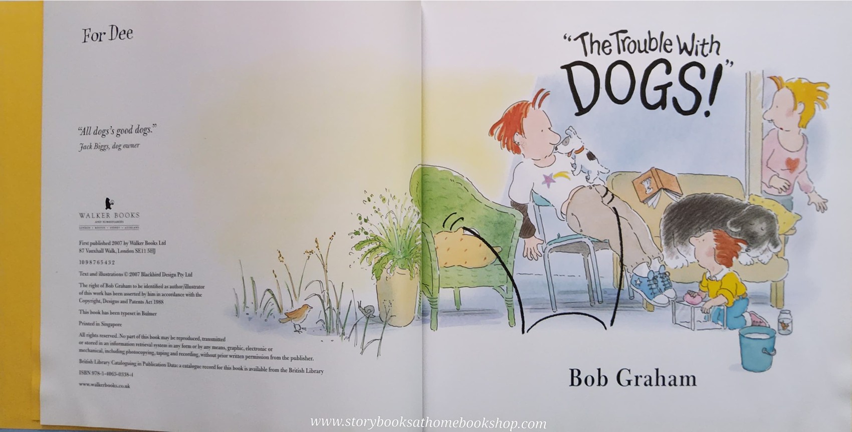 หนังสือนิทานปกแข็ง** 🍅THE TROUBLE WITH DOGS! BY BOB GRAHAM