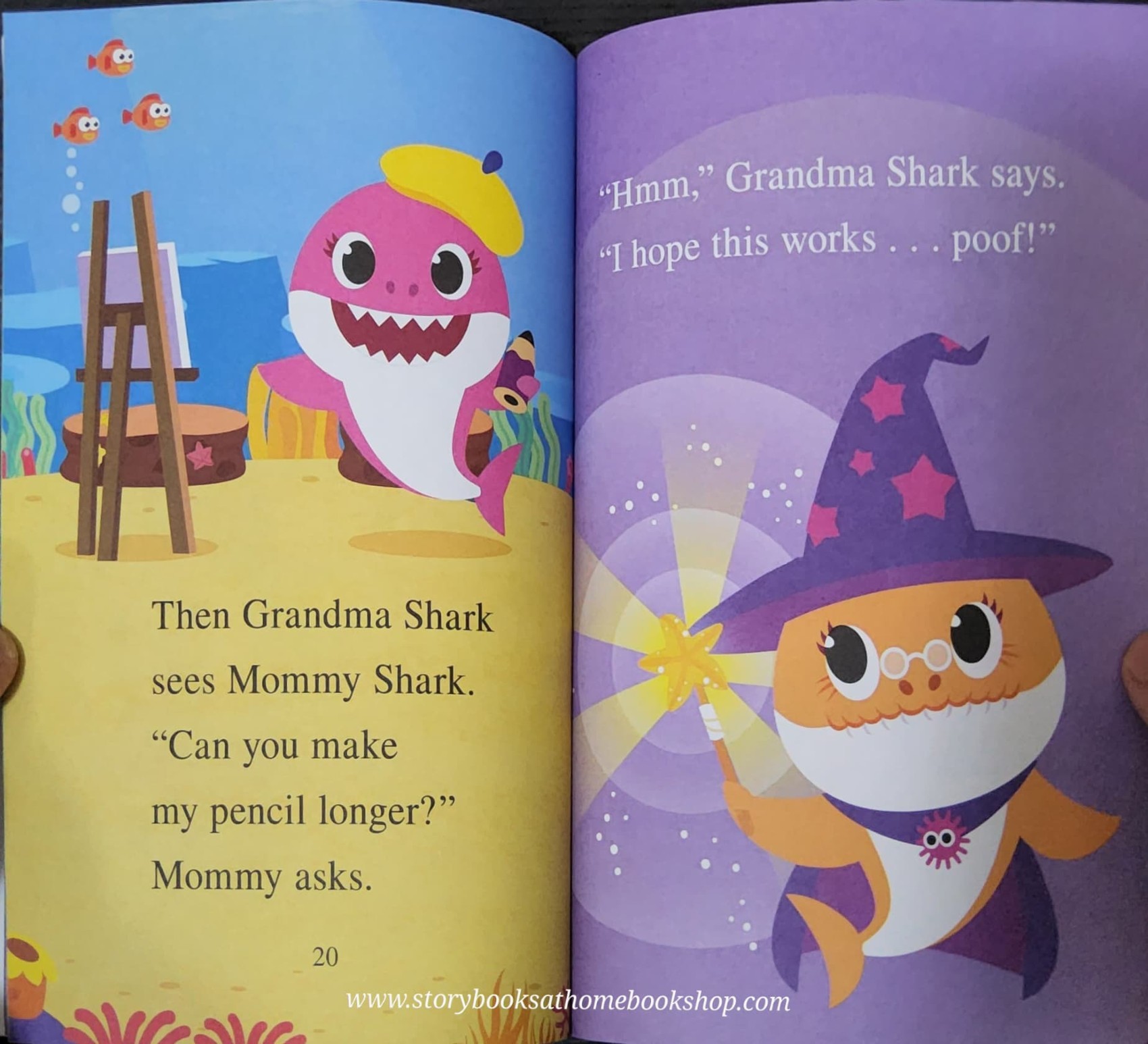 หนังสือนิทานปกอ่อน** 🍅🍅I CAN READ!: PINK FONG BABY SHARK AND THE MAGIC WAND