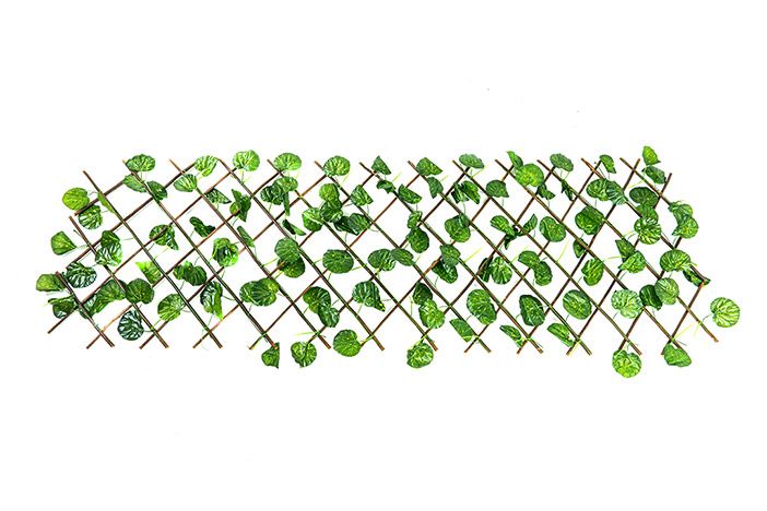 Artificial begonia leaf trellis รั้วใบบีโกเนียยืด-หดได้ ระแนงไม้ 70 cm