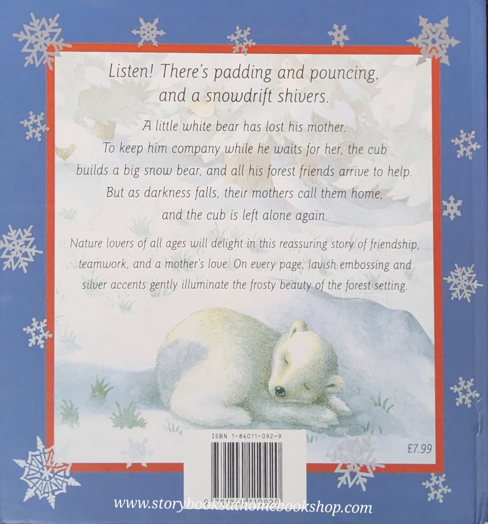 หนังสือนิทานปกแข็ง** 🍅🍓THE SNOW BEAR