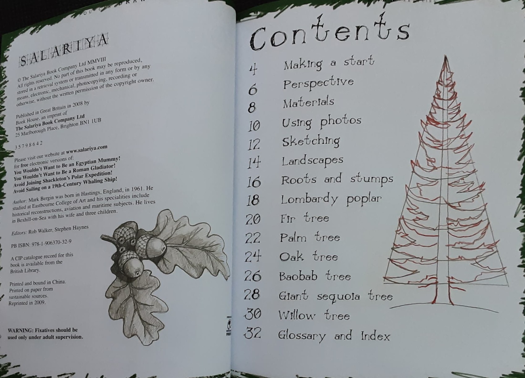 DRAWING BOOK** 🍅🍓HOW TO DRAW TREES AND WOODLAND
