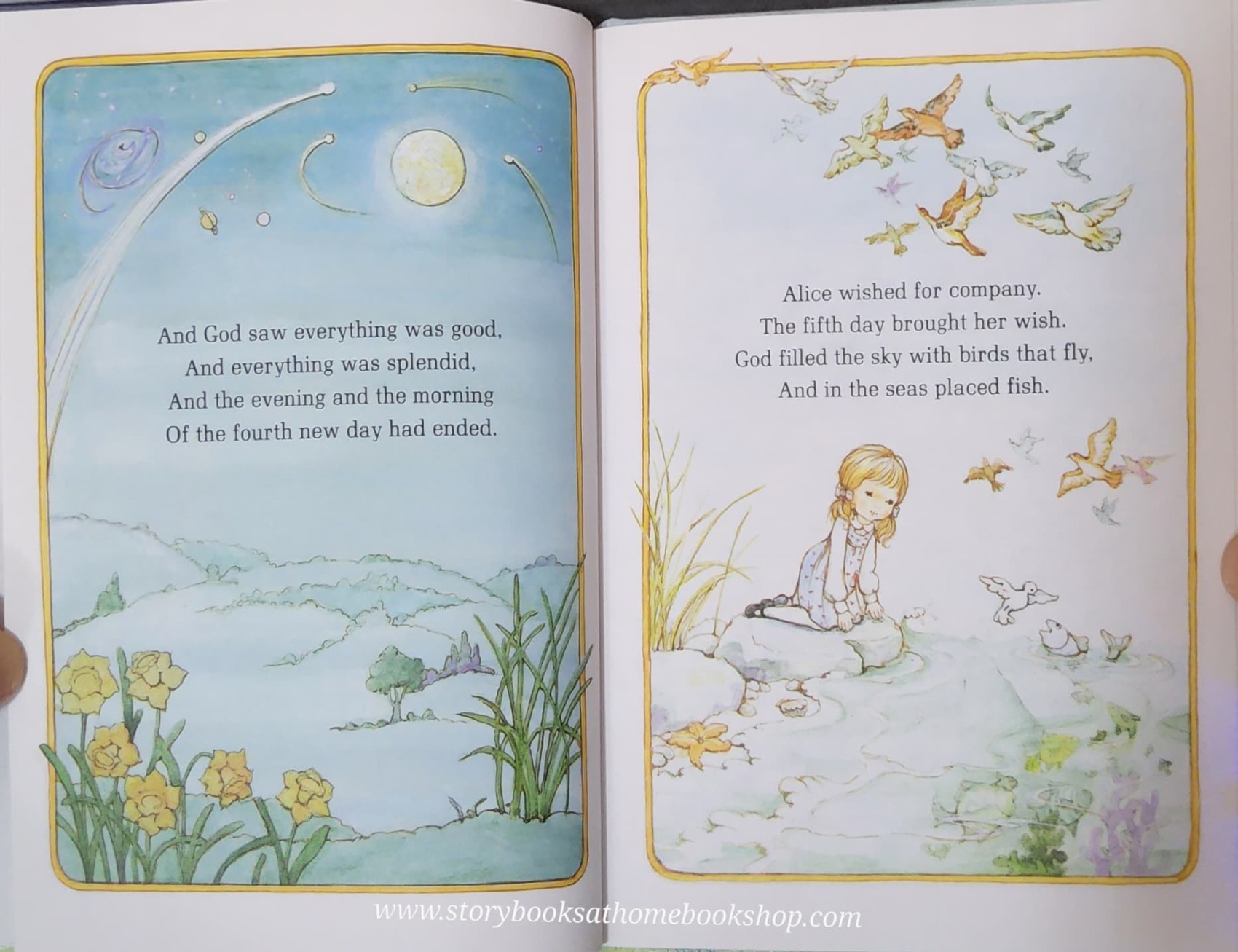 หนังสือนิทานปกแข็ง ** 🍅🍓AN ALICE IN BIBLELAND STORYBOOK:THE STORY OF CREATION