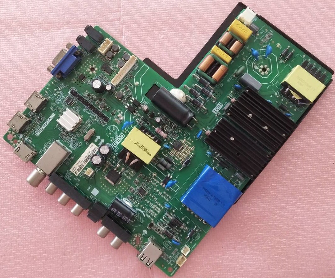 เมนบอร์ดทีวี เวิร์ลเทค WORLDTECH ของแท้มือสองถอดจากเครื่อง รุ่นWT-LED5001 พาร์ทบอร์ด TP.MS3663.PC821