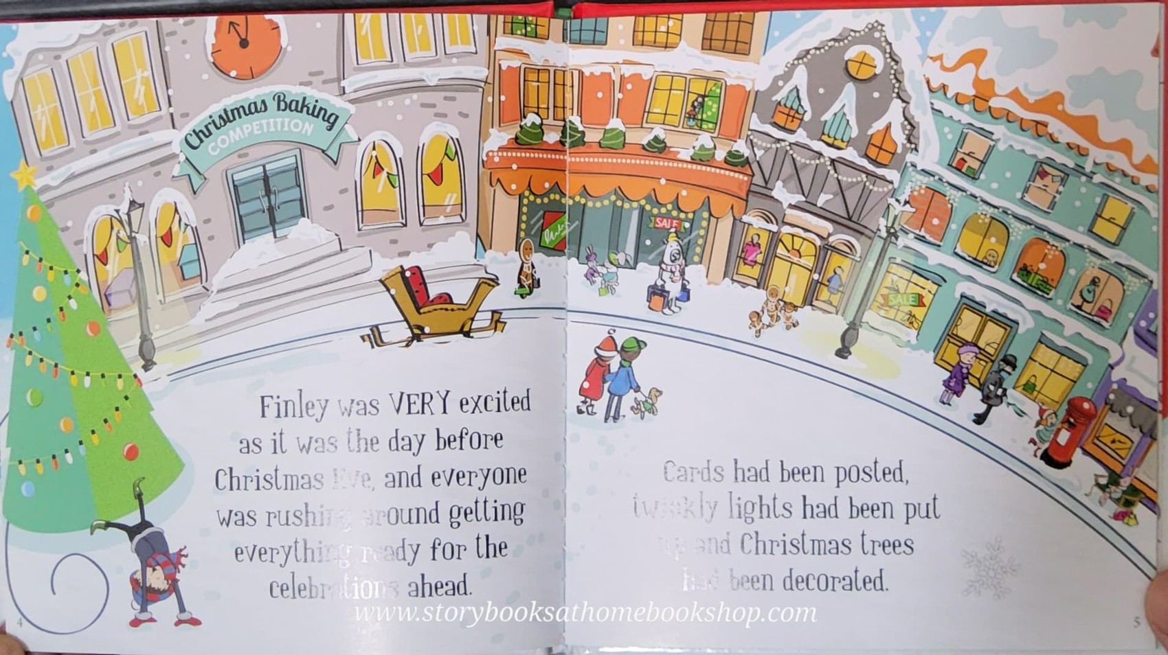 หนังสือนิทานปกแข็ง** 🍅🍅FINLEY HELPS THE GINGERBREAD BOY