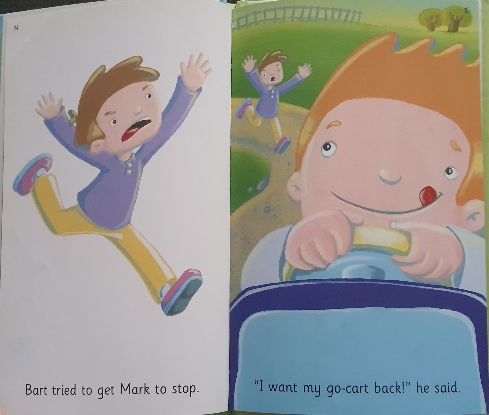 หนังสือนิทานปกแข็ง ** 🍅🍓I READING PHONICS:BART'S GO-CART