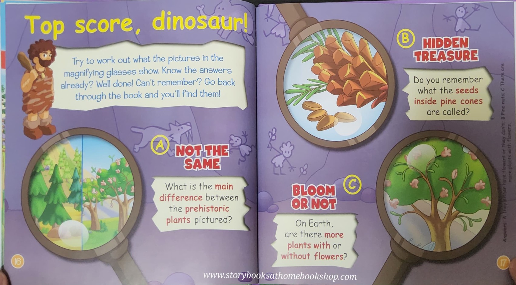หนังสือนิทานปกแข็ง** 🍅🍓DINOSAURS&FRIENDS READ.LEARN.PLAY:PREHISTORIC PLANTS:PLAMS,PINES AND MAGNOLIAS #54