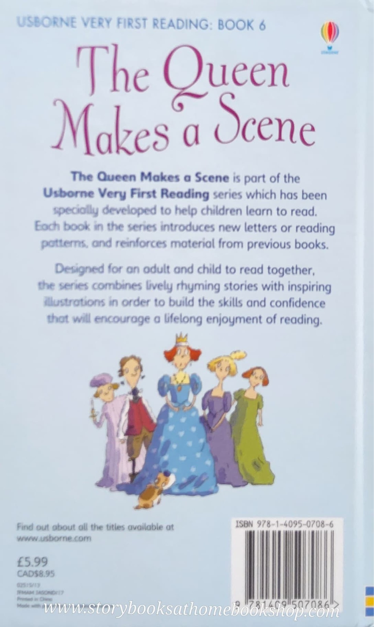 หนังสือนิทานปกแข็ง** 🍅🍓USBORNE VERY FIRST READING BOOK8:THE QUEEN MAKES A SCENE!♥️♥️