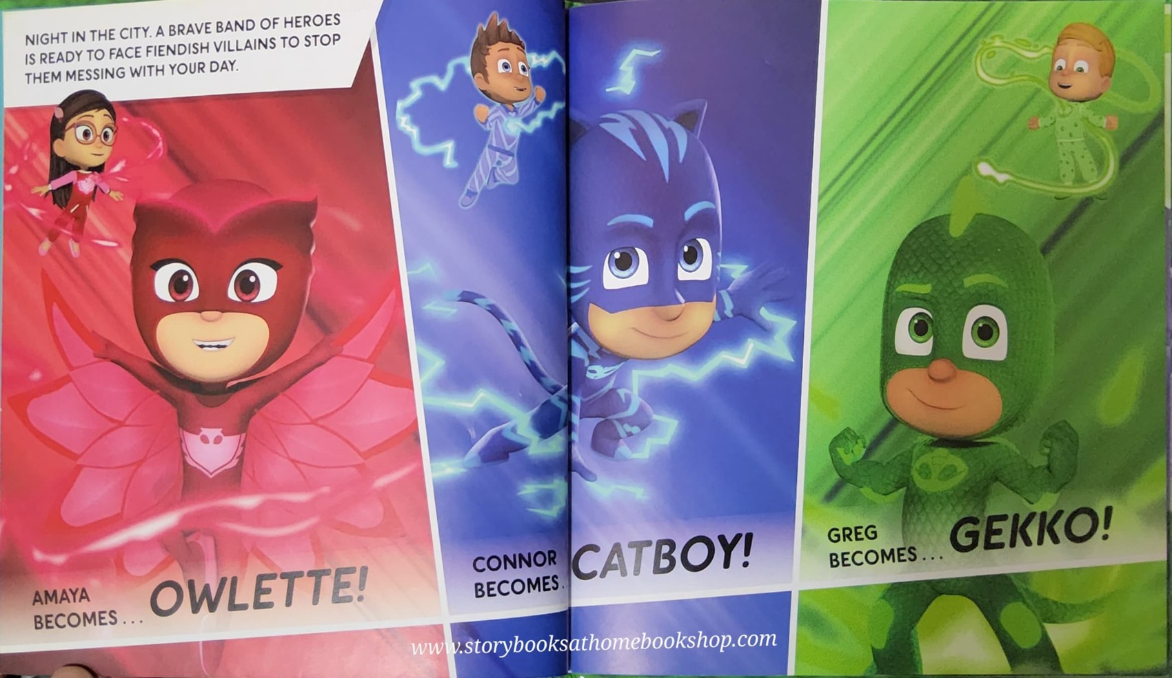 หนังสือนิทานปกแข็ง* 🍓🍓PJMASKS:MAYHEM AT THE MUSEUM