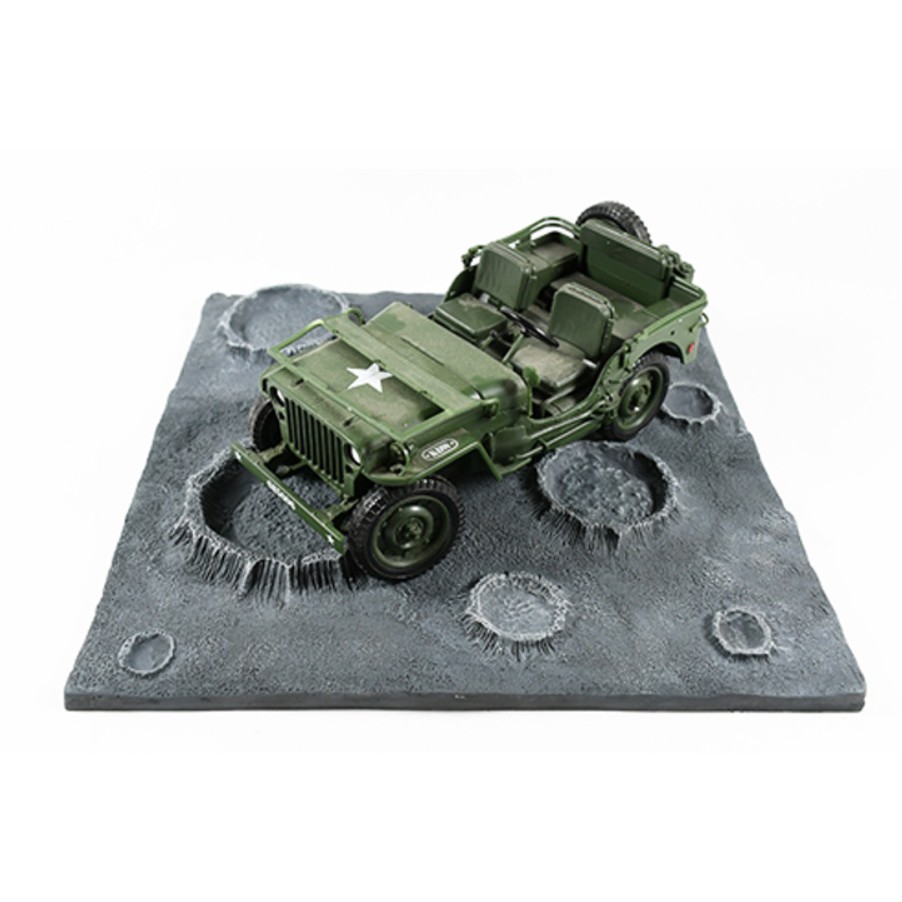 ฉากพื้นผิวดวงจันทร์ ไดโอราม่า งานเรซิ่น GK Resin Diorama Moon Ground