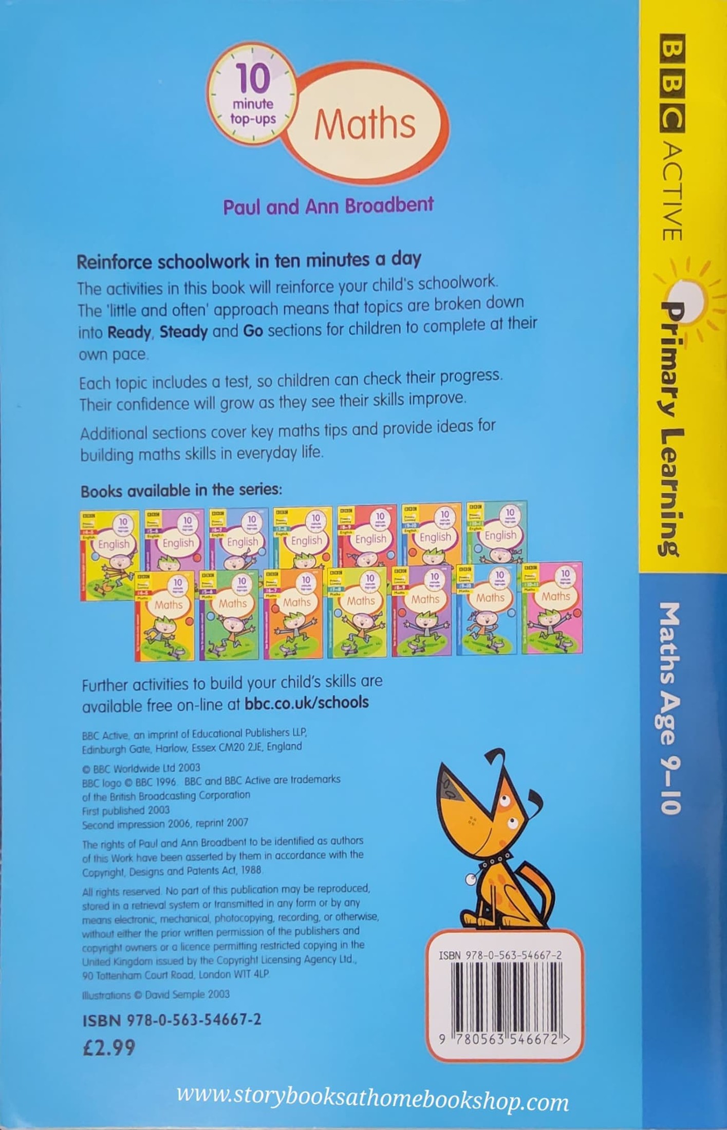 PRACTICE BOOK ** 🍅🍅BBC ACTIVE PRIMARY LEARNING MATHS FOR AGE 9-10