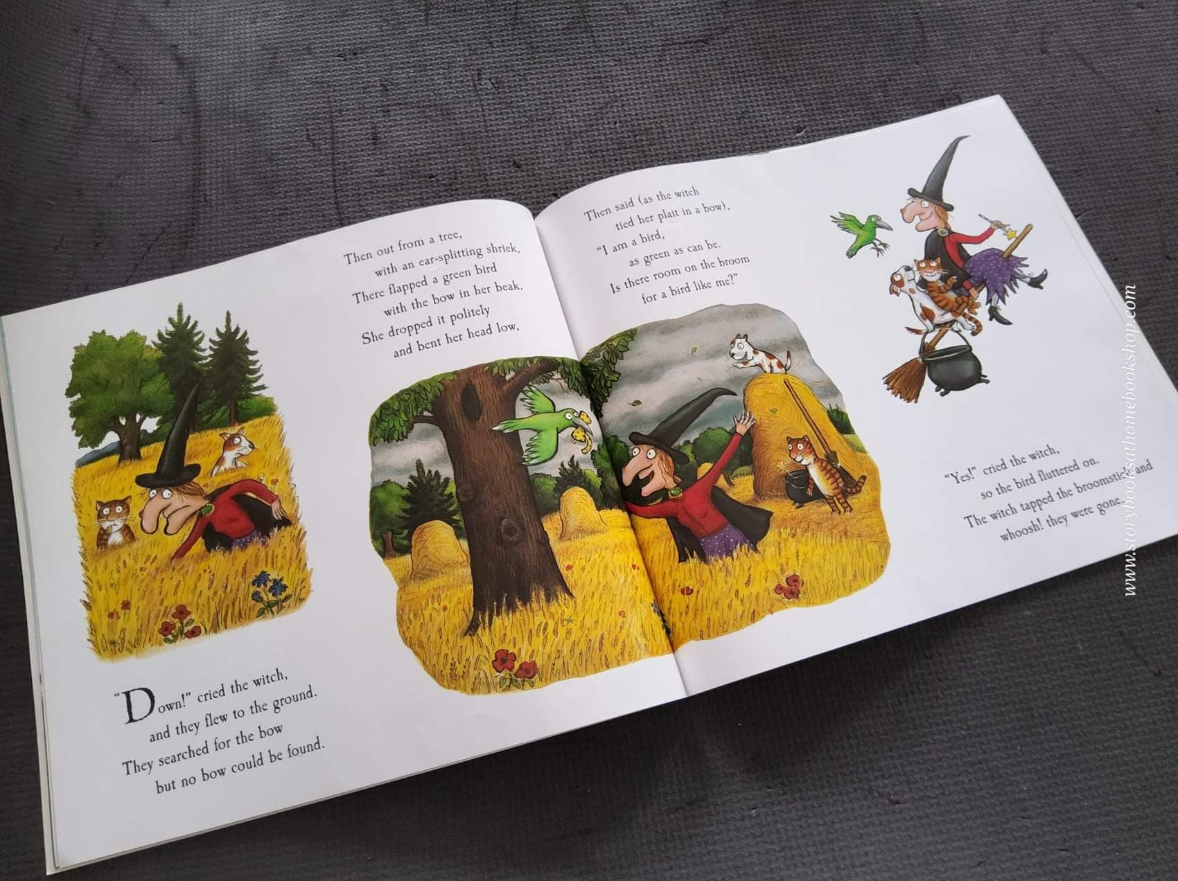 หนังสือนิทานปกอ่อน** 🍅🍓ROOM ON THE BROOM BY JULIA DONALDSON.AXEL SHEFFLER