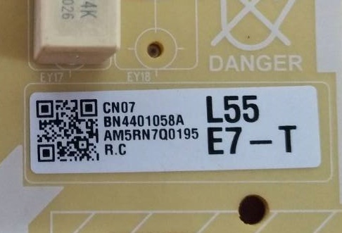 เพาเวอร์ซัพพลายทีวีซัมซุง SAMSUNG) ของแท้มือสองถอดจากเครื่อง พาร์ทBN44-01058A ใชักับรุ่นQA50Q60TAKXXT QA55Q60TAKXXT QA55Q65TAKXXT