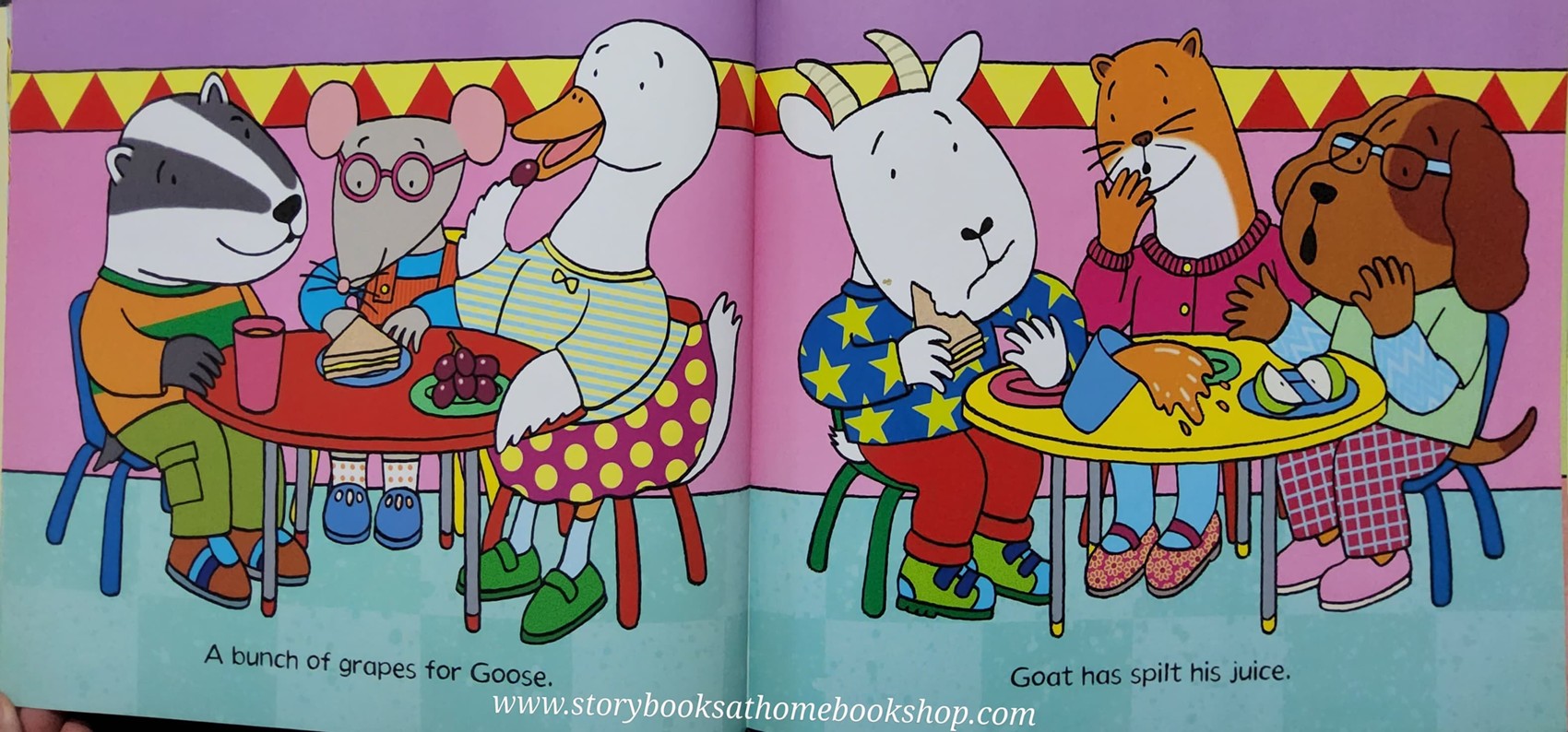 หนังสือนิทานปกอ่อน** ♥️GOAT GOES TO PLAYGROUP BY JULIA DONALDSON.NICK SHARRATT♥️