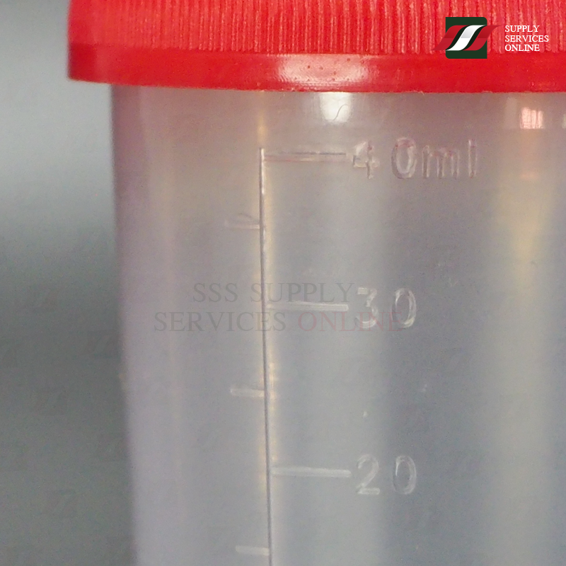 กระปุกเก็บปัสสาวะ แบบปราศจากเชื้อ ขนาด 50 มิลลิลิตร Urine Container 50mL.PP, Sterile