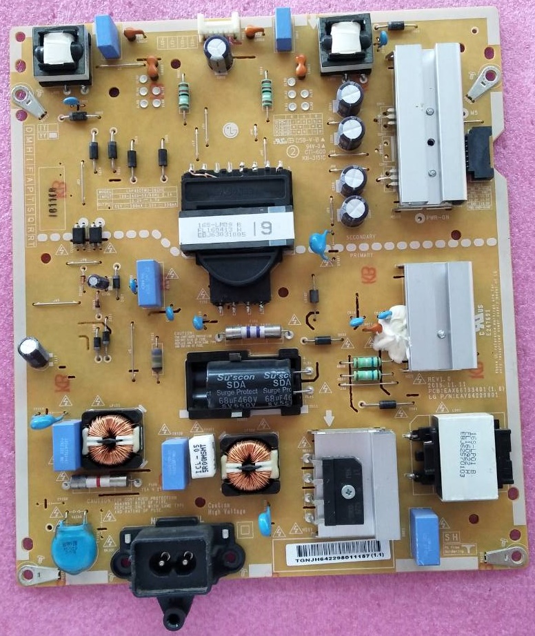 ซัพพลายทีวี แอลจี LG ของแท้มือสองถอดจากเครื่อง ใช้กับรุ่น 49UH650T พาร์ท EAY64229801 EAX66793401