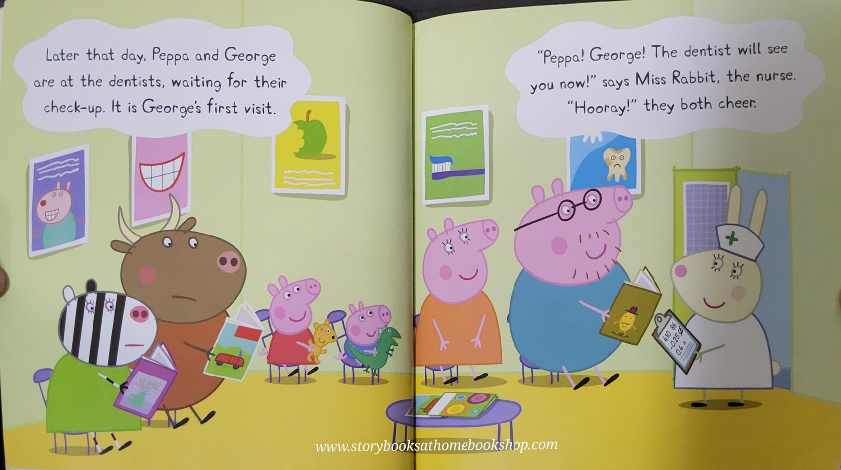 หนังสือนิทานปกอ่อน ** 🍅🍓PEPPA PIG FUN DENTIST TRIP