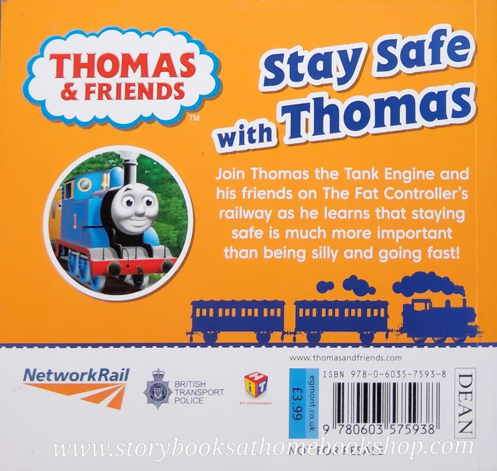 SMALL BOOK** **หนังสือนิทานปกอ่อน** 🍅🍓THOMAS&FRIENDS: STAY SAFE WITH THOMAS♥️♥️