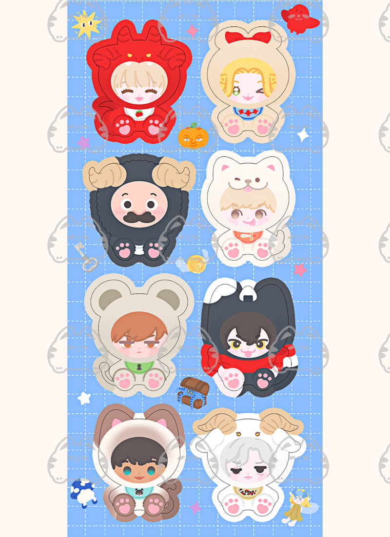 Sticker Dungeon Meshi Die-cut 50% 9x19 cm.