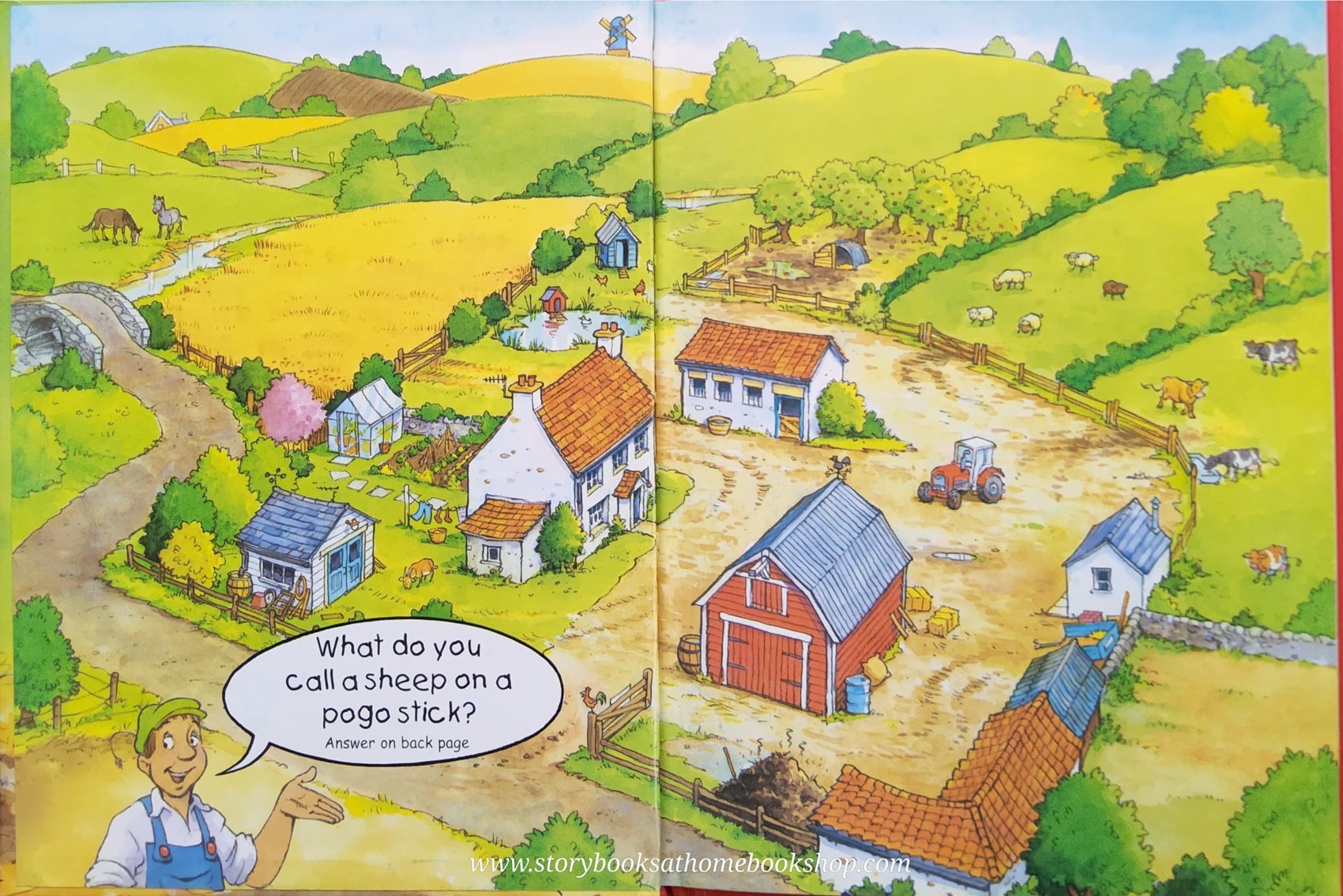 หนังสือนิทานปกแข็ง ** ♥️FARMER FRED: TICKLY SHEEP ♥️ตำหนิสันปกคะ