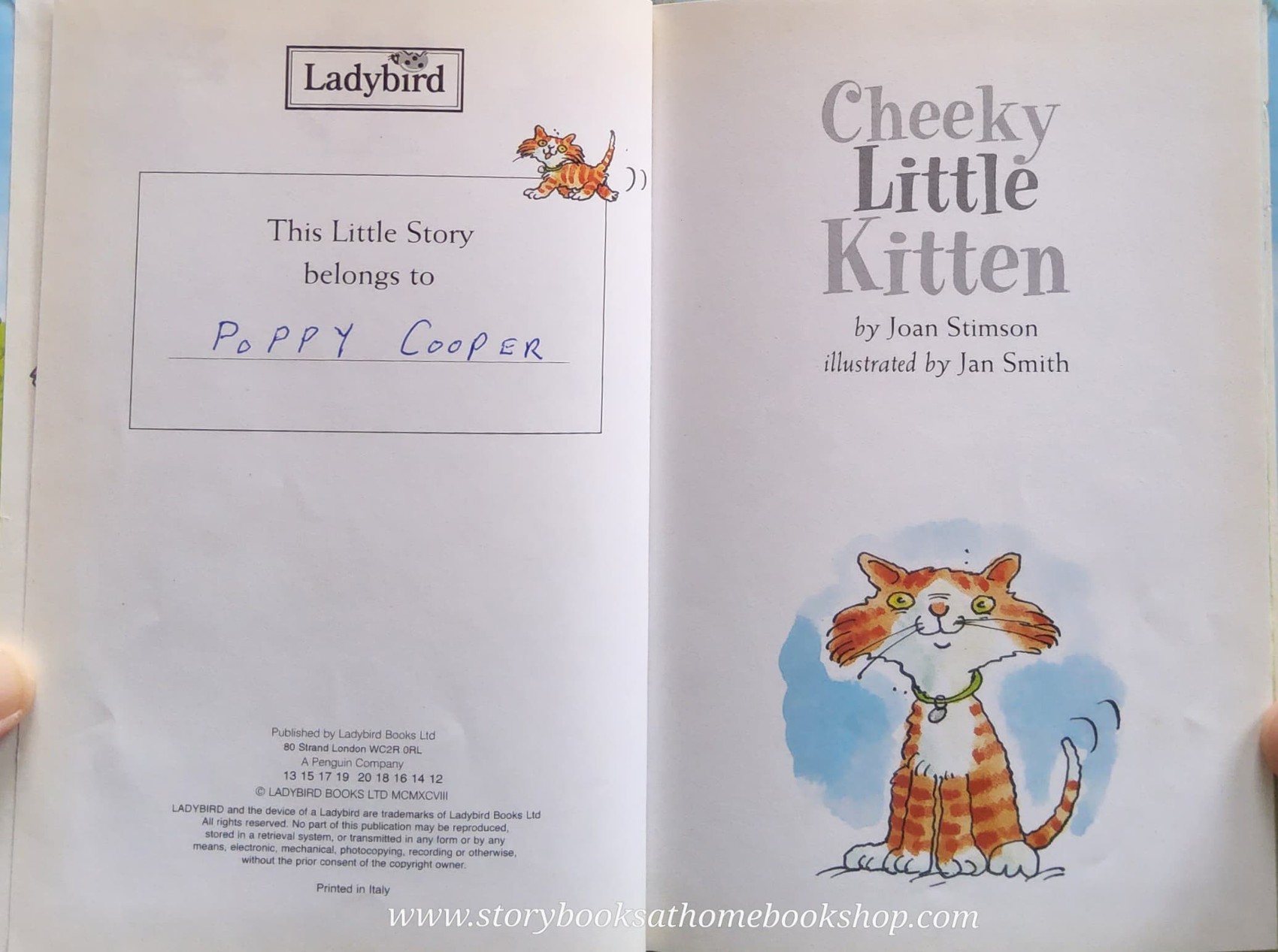 หนังสือนิทานปกแข็ง** 🍅🍅CHEEKY LITTLE KITTEN