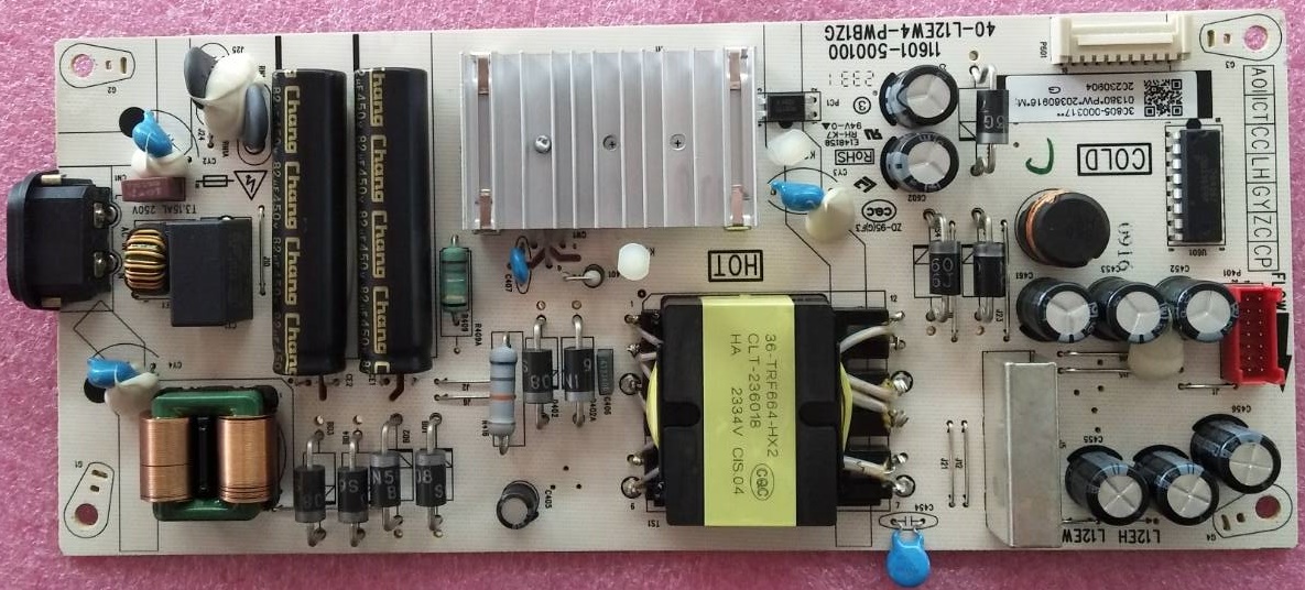 ซัพพลายทีวี ทีซีแอล TCL ของแท้มือสองถอดจากเครื่อง รุ่น43C645 พาสบอร์ด 40-L12EW4-PWB1ZG