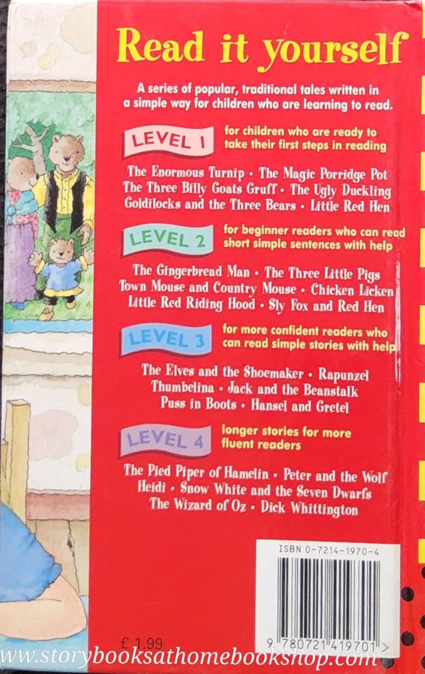 หนังสือนิทานปกแข็ง** 🍅🍅READ IT YOURSELF LEVEL1: GOLDILOCKS AND THE THREE BEARS