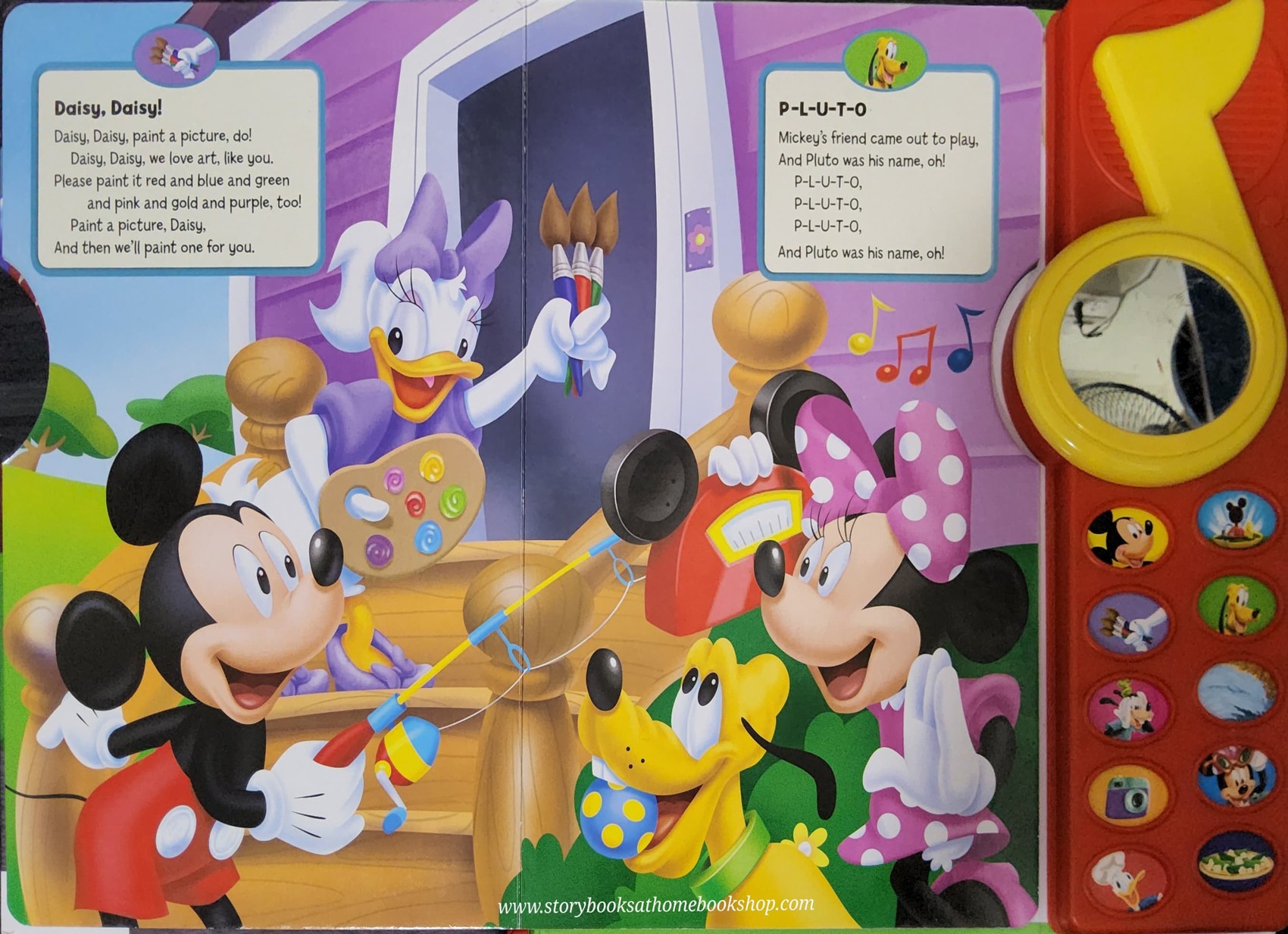 BIG SOUND BOARD BOOK** 🍅🍅DISNEY MICKEY MOUSE CLUBHOUSE SING-ALONG SONGS