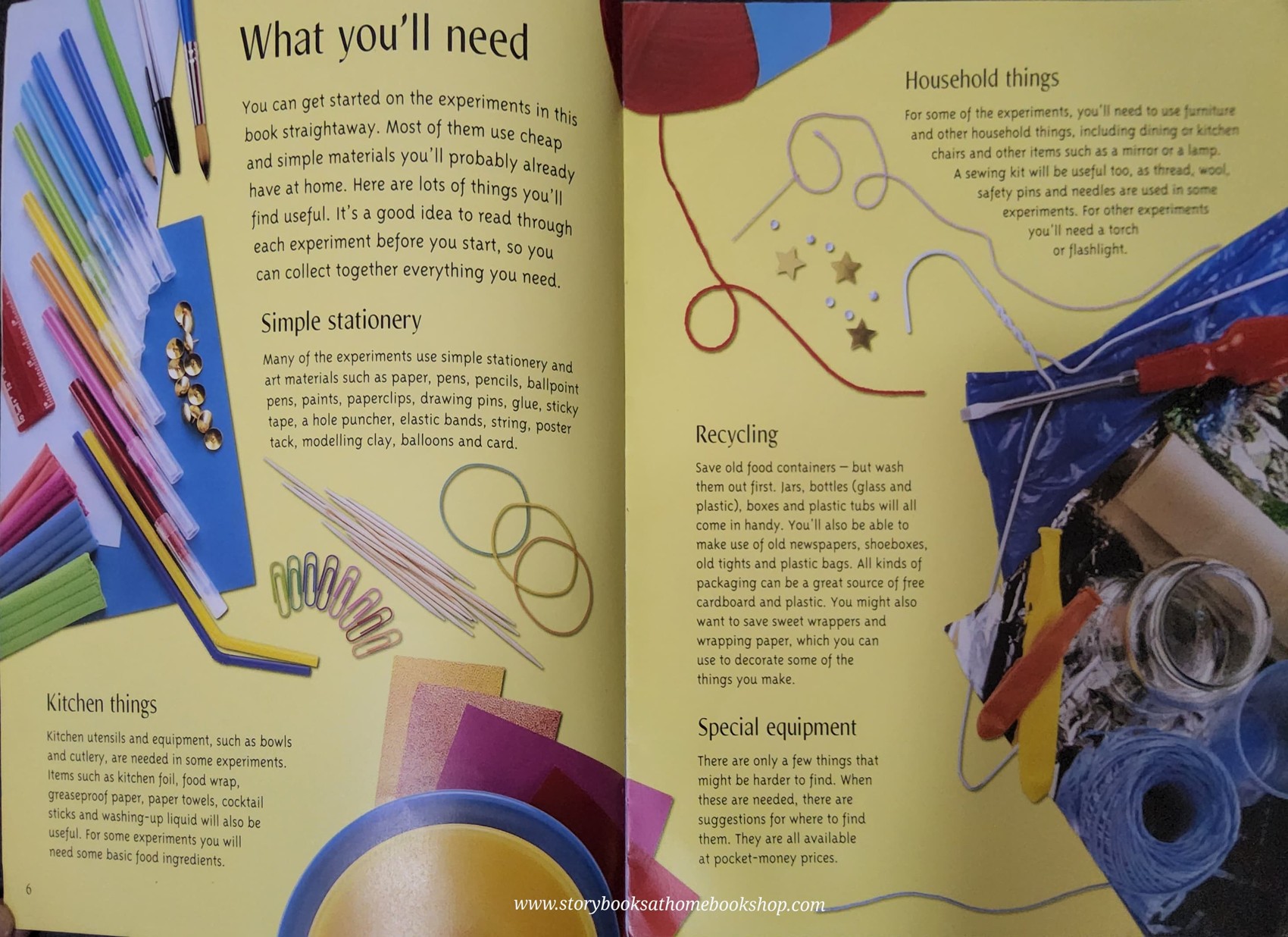 KNOWLEDGE BOOK ** 🍅🍓 USBORNE 100 SCIENCE EXPERIMENTS