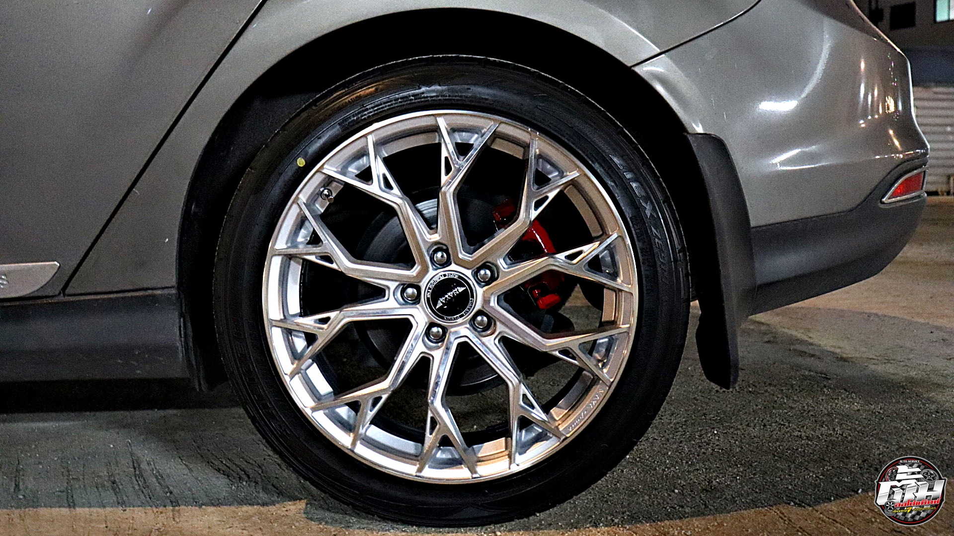 FORD FOCUS เปลี่ยนล้อยาง ล้อ NAYA AL3 ขอบ18นิ้ว ยาง FALKEN ZE914 225/45R18 95W