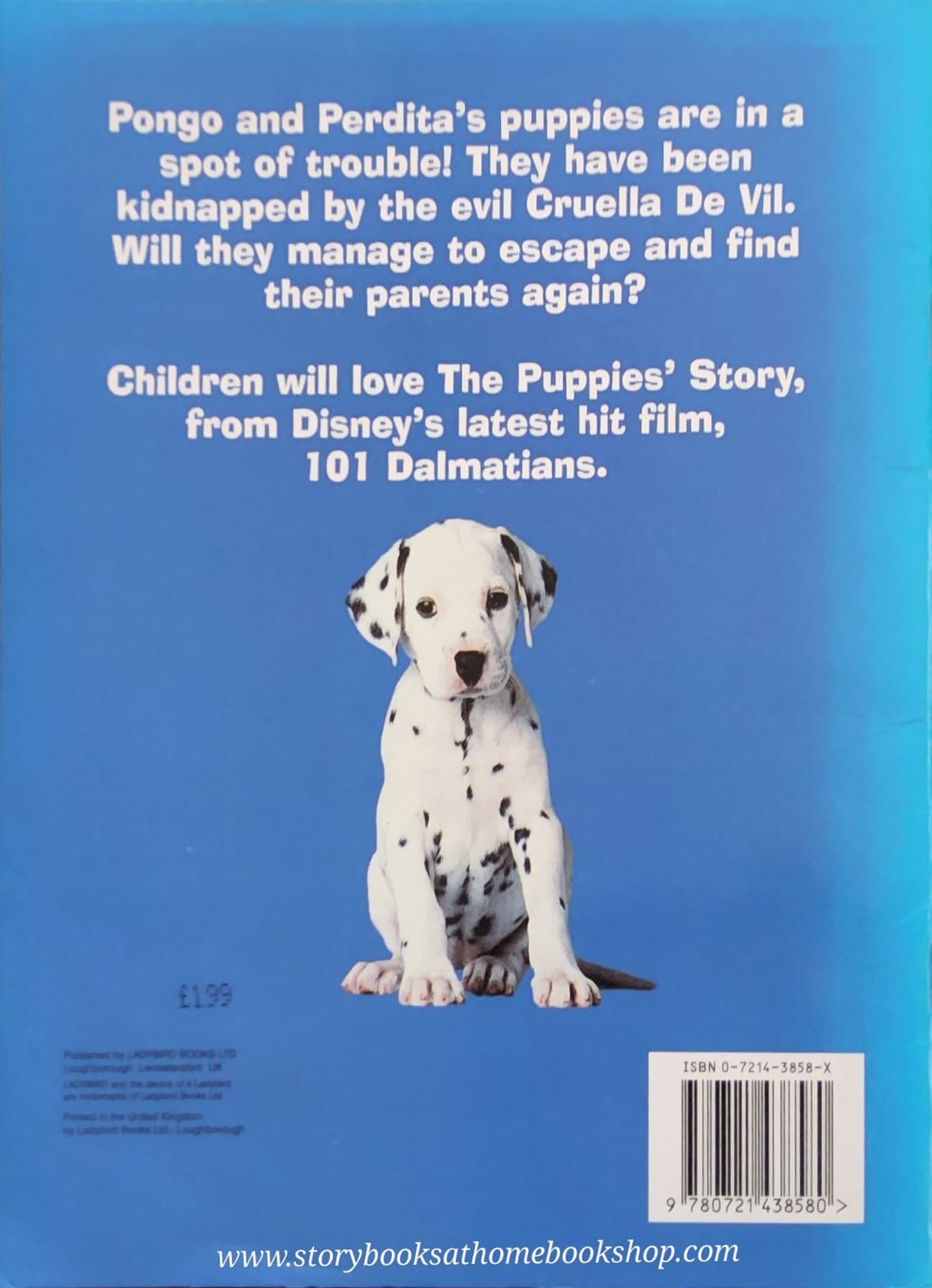 หนังสือนิทานปกอ่อน** 🍅🍓101 DALMATIANS:THE PUPPIES' STORY
