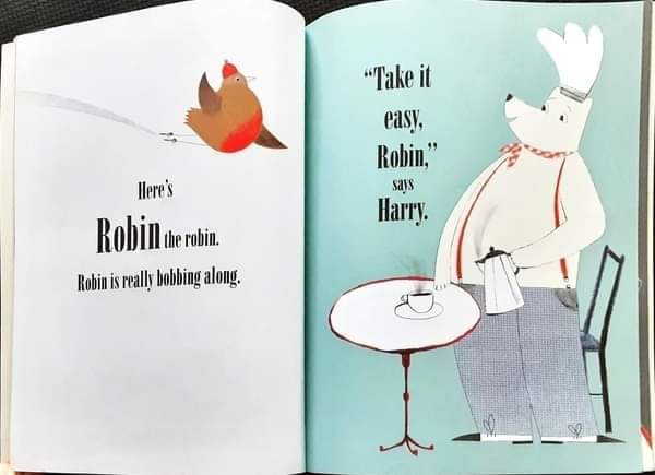 หนังสือนิทานปกอ่อน ** 🍅🍓 HAPPY HARRY'S Cafe' BY MICHAEL ROSEN