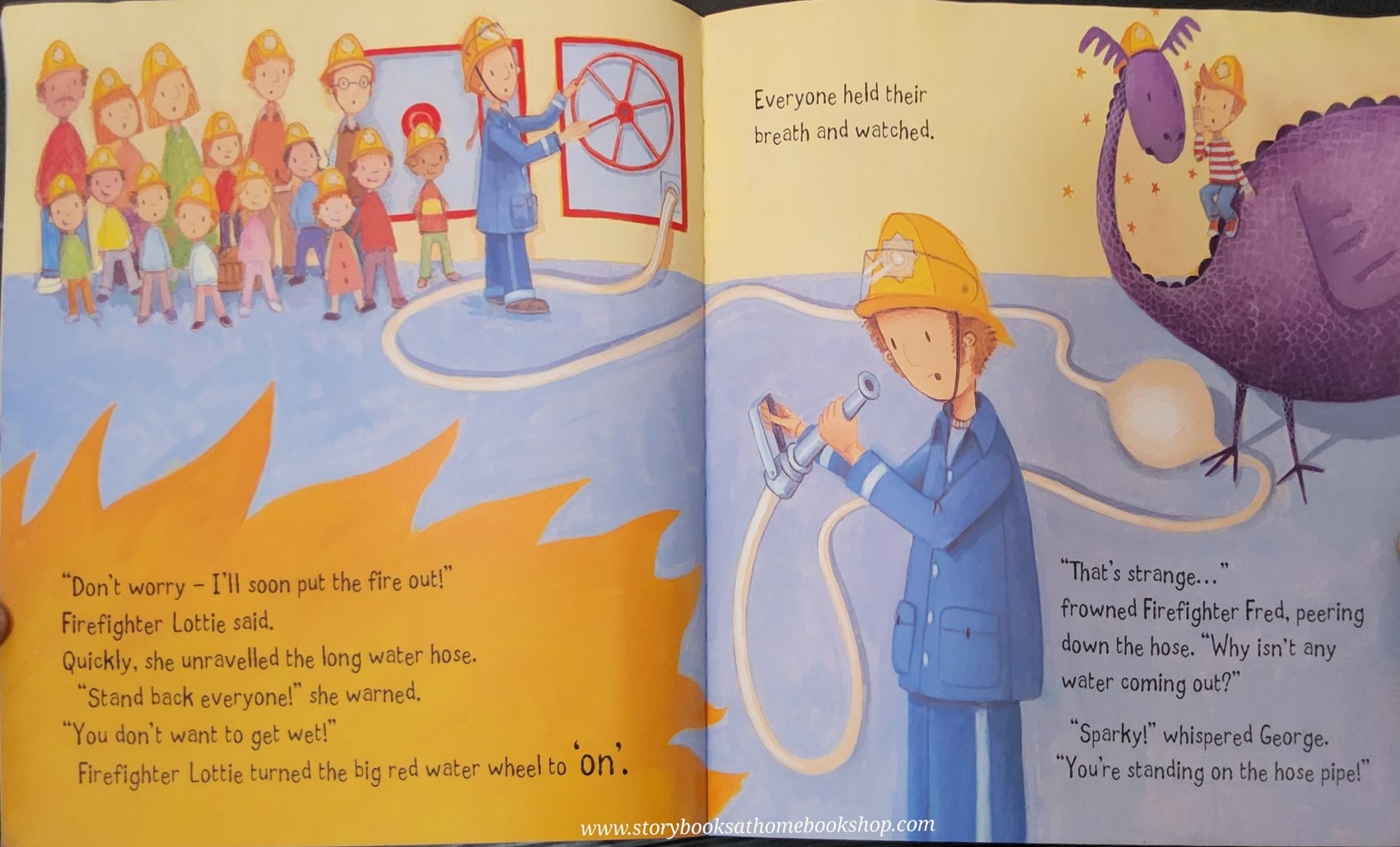 หนังสือนิทานปกอ่อน ** 🍅GEORGE'S DRAGON AT THE FIRE STATION