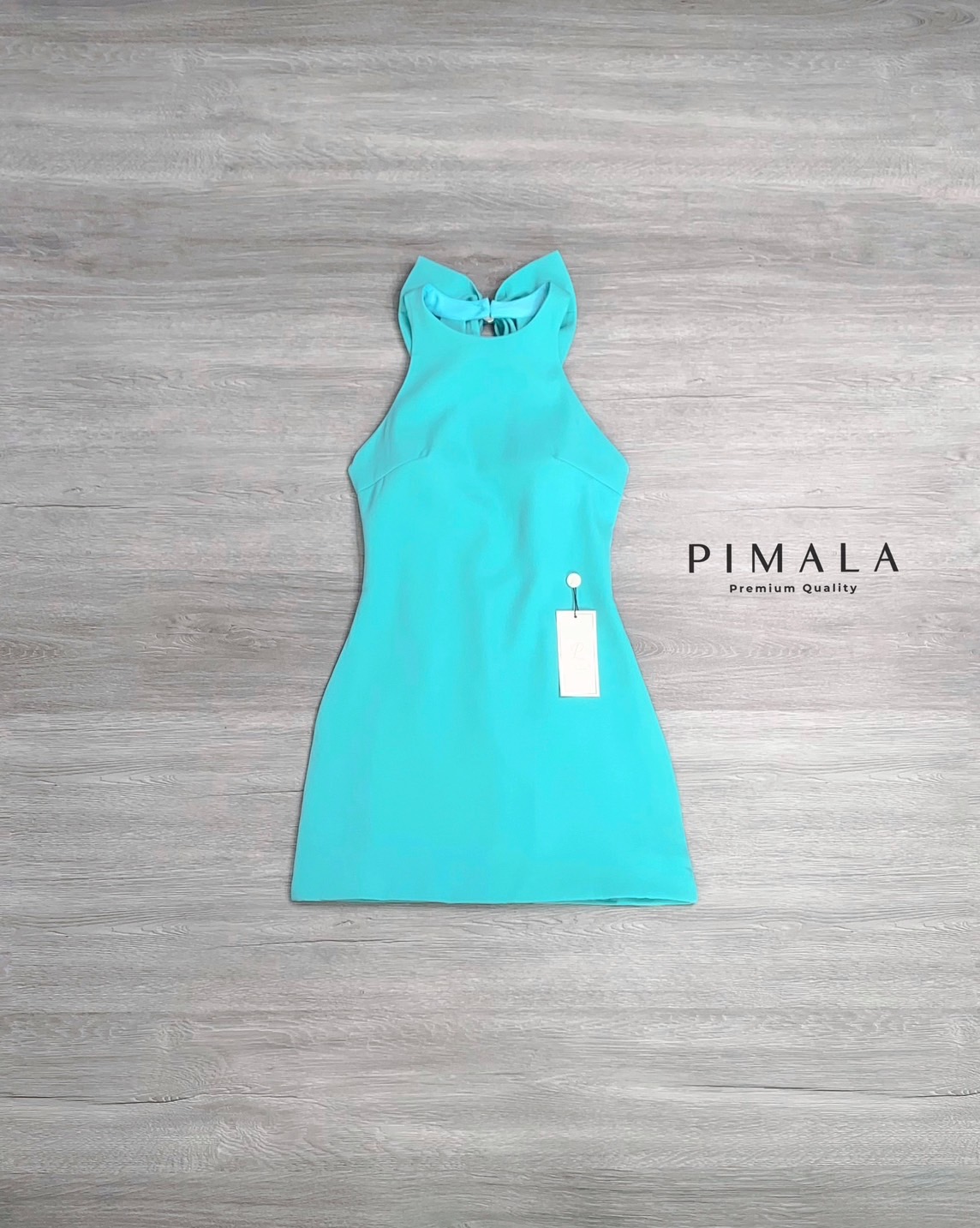 เดรส+เข็มกลัดโบว์ เดรสแขนกุดทรงเรียบๆแต่น่ารักมากกก