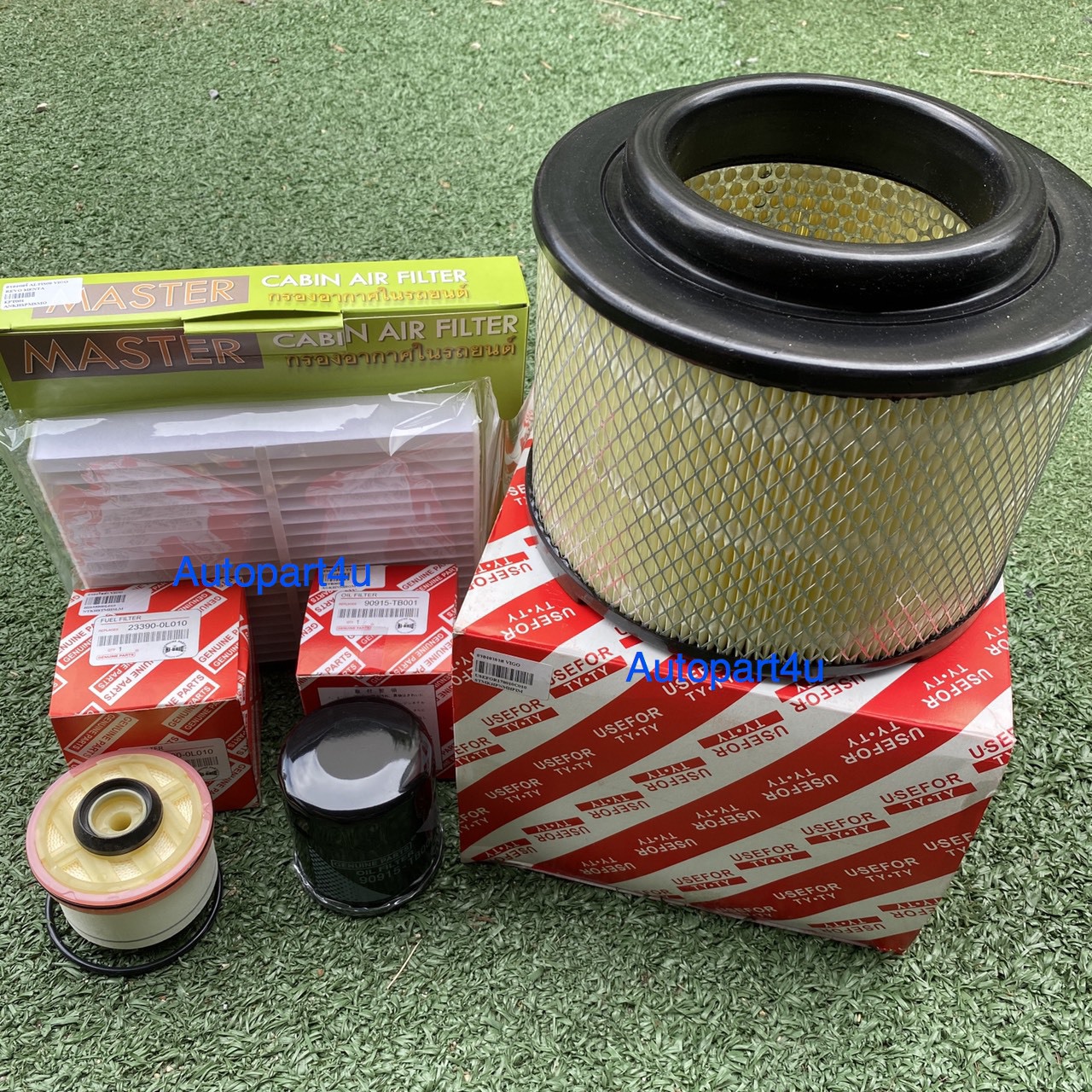 ชุดกรองอากาศ,กรองน้ำมันเครื่อง,กรองแอร์,กรองโซล่าTOYOTA VIGO SET