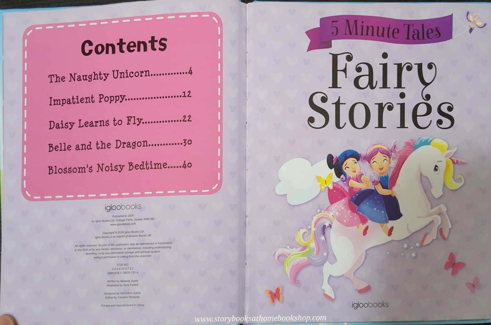 หนังสือนิทานปกแข็ง** 🍅🍅5 MINUTE TALES: FAIRY STORIES