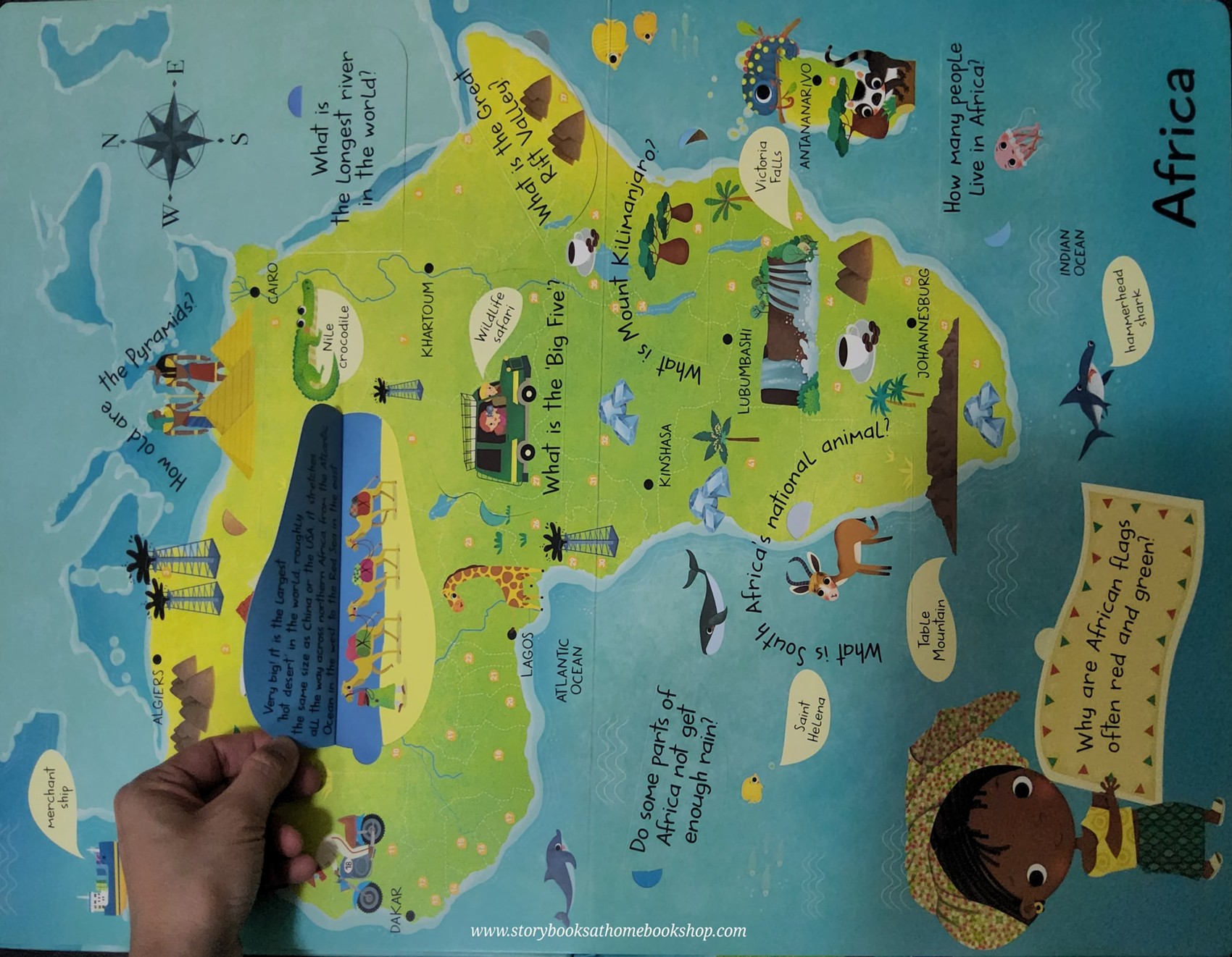 BIG FLAP BOOK SIZE 42X31 CM **KNOWLEDGE BOOK** ♥️MY GIANT BOOK OF ANSWERS: WORLD ATLAS