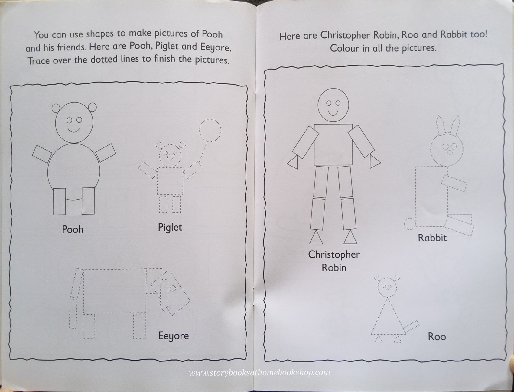 PRACTICE BOOK** ♥️WINNIE-THE-POOH: FIRST SHAPES