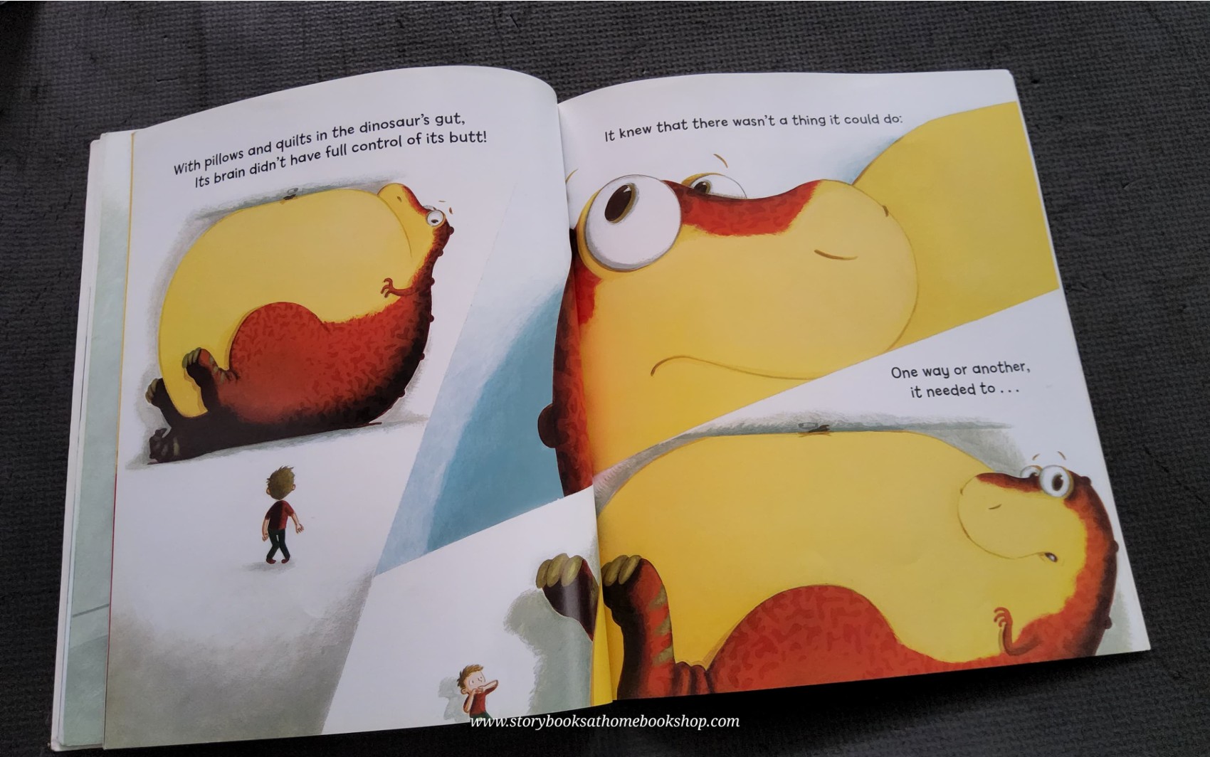 หนังสือนิทานปกอ่อน** ♥️THE DINOSAUR THAT POOPED THE BED!