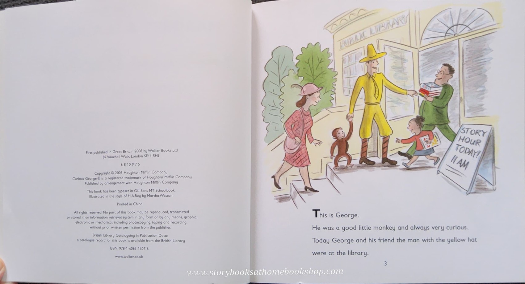 หนังสือนิทานปกอ่อน** 🍅Curious George Visits the Library
