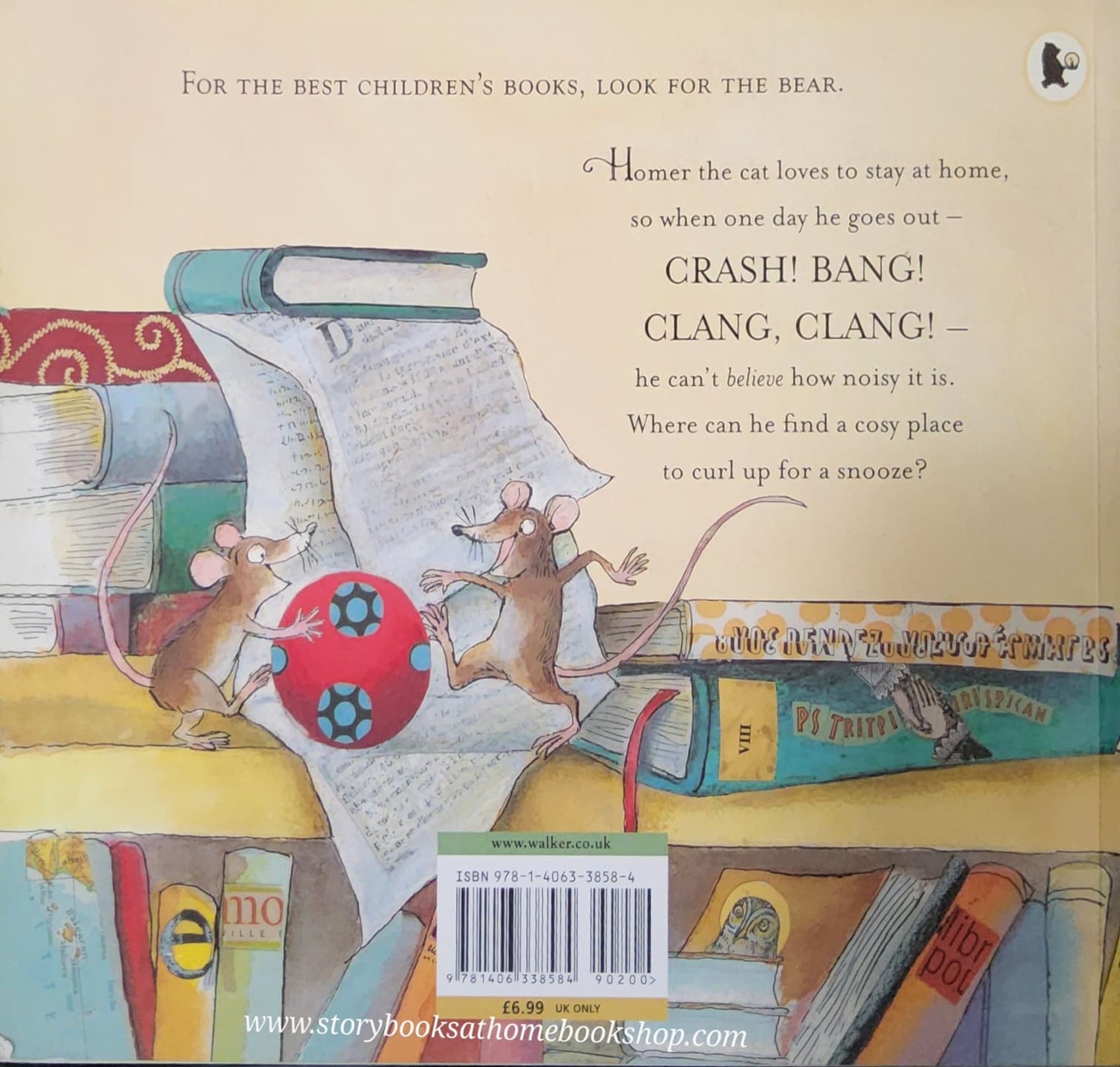 หนังสือนิทานปกอ่อน** 🍅🍓 HOMER THE LIBRARY CAT