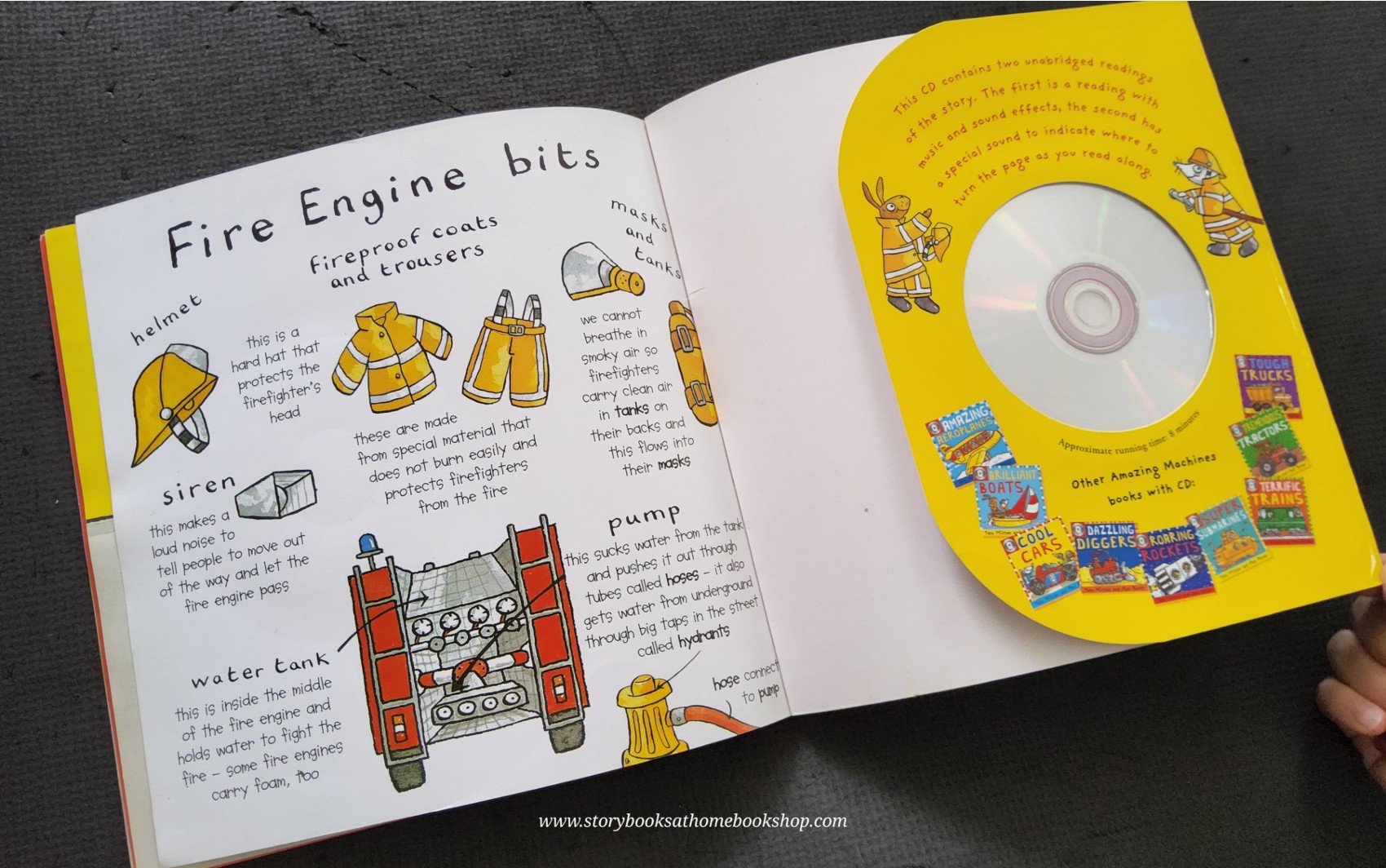 หนังสือนิทานปกอ่อน** 🍅🍓FLASHING FIRE ENGINES WITH CD BY TONY MITTON AND ANT PARKER