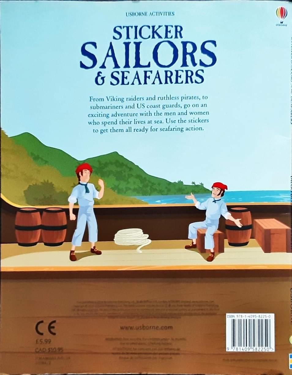 USBORNE ACTIVITIES BOOK ð
ðSTICKER SAILORS &SEAFARERS (160 STICKERS)