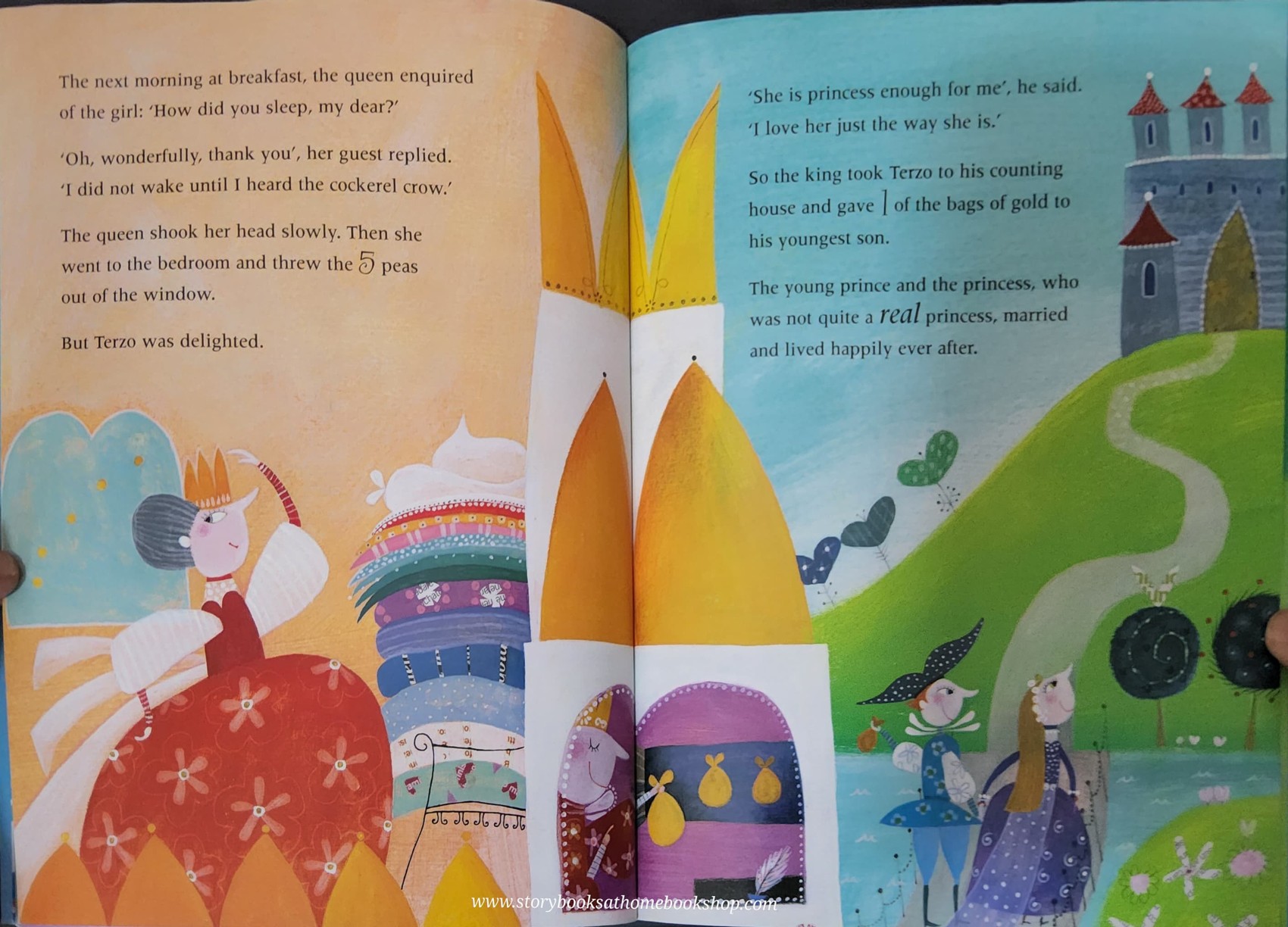 หนังสือนิทานปกอ่อน** 🍅🍓THE REAL PRINCESS A MATHEMAGICAL TALE (WITH CD)