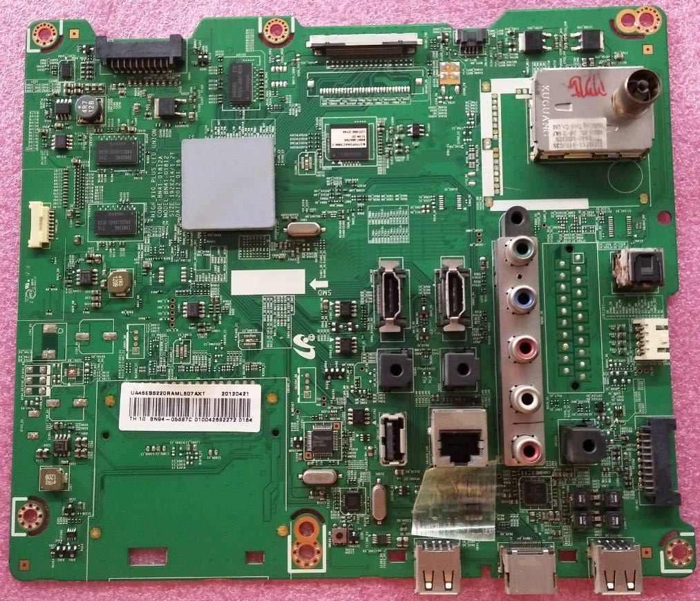 เมนบอร์ดทีวีซัมซุง Samsung ของแท้มือสองถอดจากเครื่อง รุ่น UA55ES6220R UA32ES6220R UA40ES6200M UA40ES6220R UA46ES6220R UA40ES6600R UA46ES6600R UA40ES6800R UA46ES6800R UA55ES6800R UA60ES6500R (พาร์ทมี 28 พาร์ทตามที่ระบุด้านล่าง)
