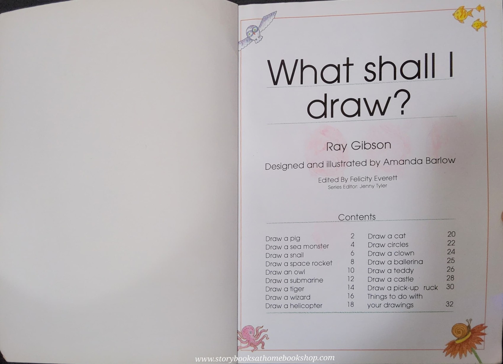 DRAWING BOOK** ♥️USBORNE ACTIVITIES: WHAT SHALL DRAW?
