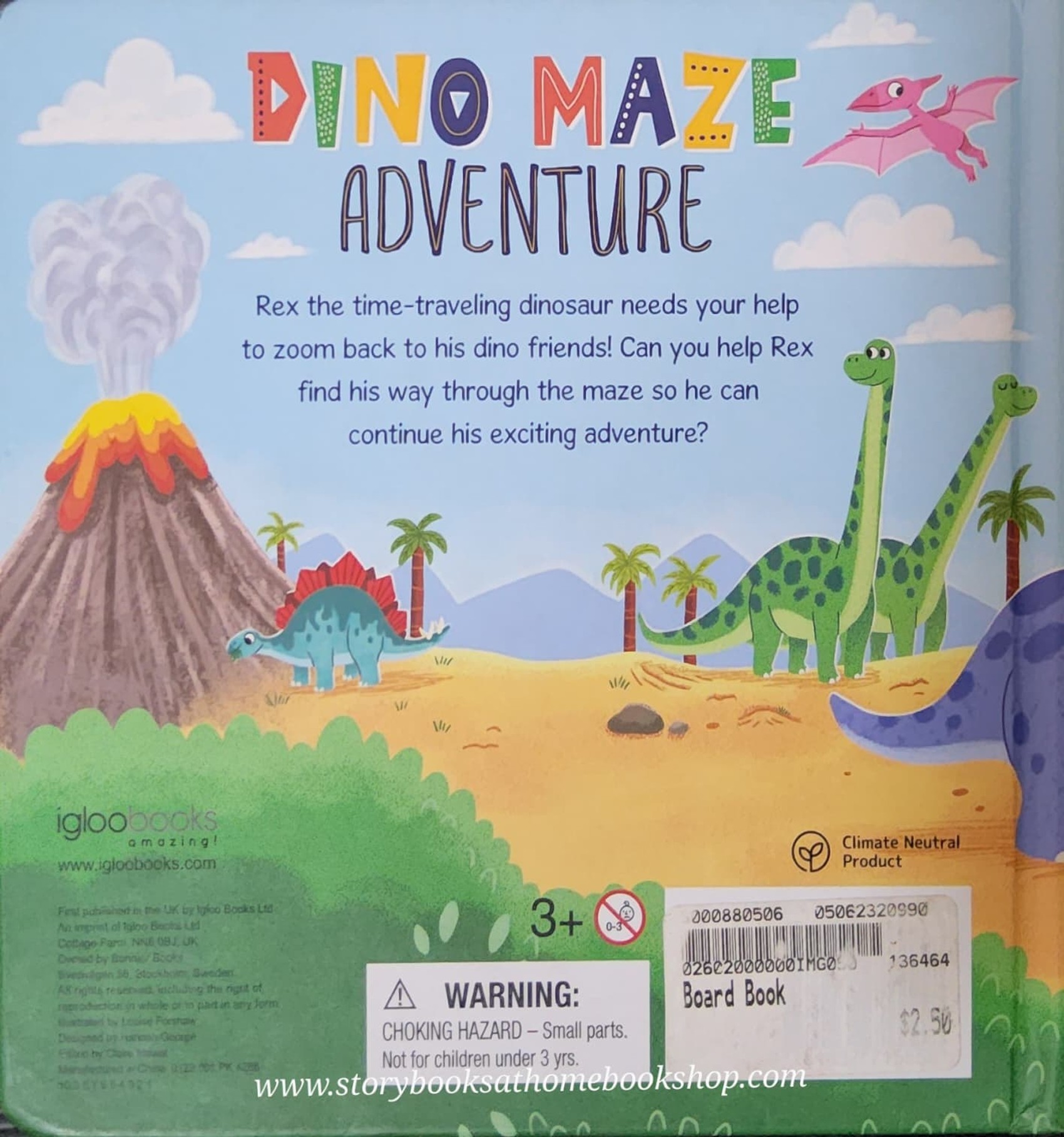 PLAY BOARD BOOK** ♥️DINO MAZE ADVENTURE