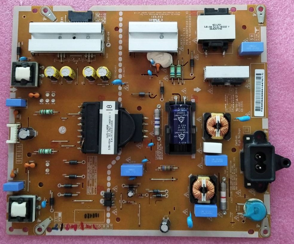 POWER SUPPLY LG (ซับพลาย แอลจี) ของแท้ถอดจากเครื่อง ใช้กับรุ่น 43UH650T-TB.BTMWLJV พาร์ท EAY64269501 EAX66793301