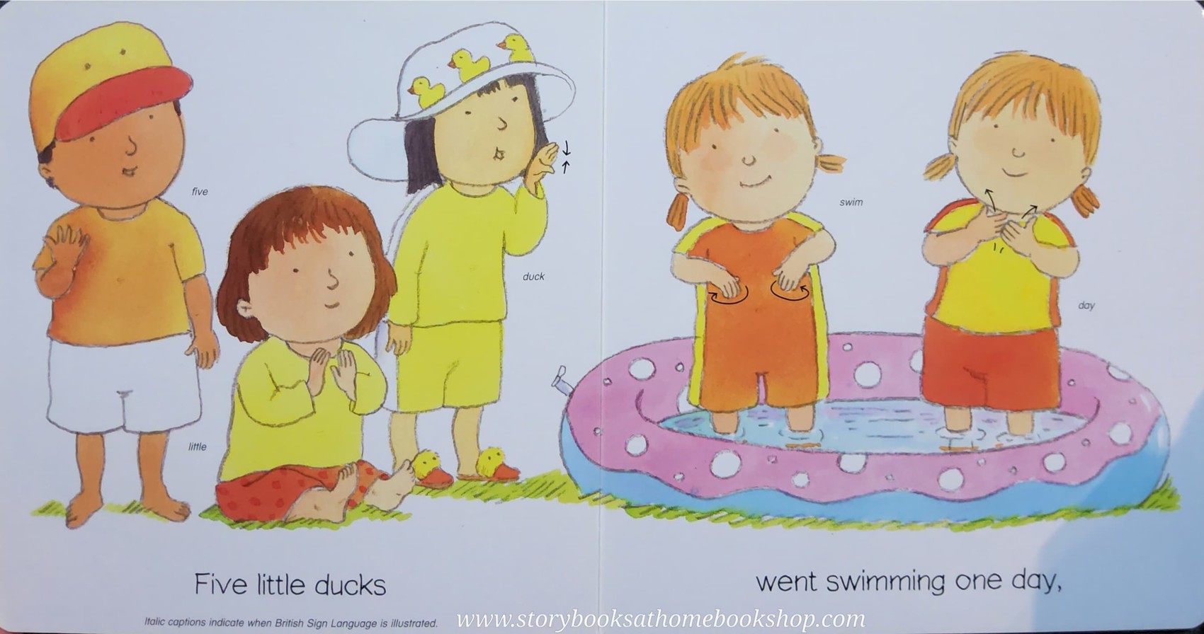 BOARD BOOK ** ♥️♥️FIVE LITTLE DUCKS♥️♥️