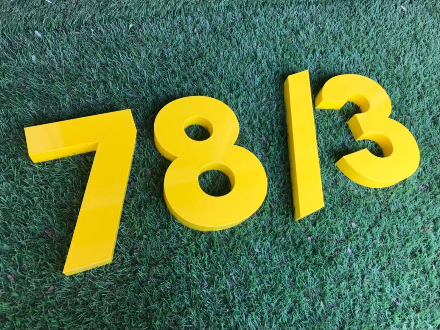 #ป้ายอักษรซิงค์ทำสี #บ้านเลขที่